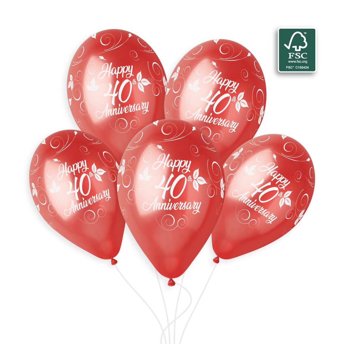 Gemar 40th Anniversary #1305 original 1200px inflated balloons