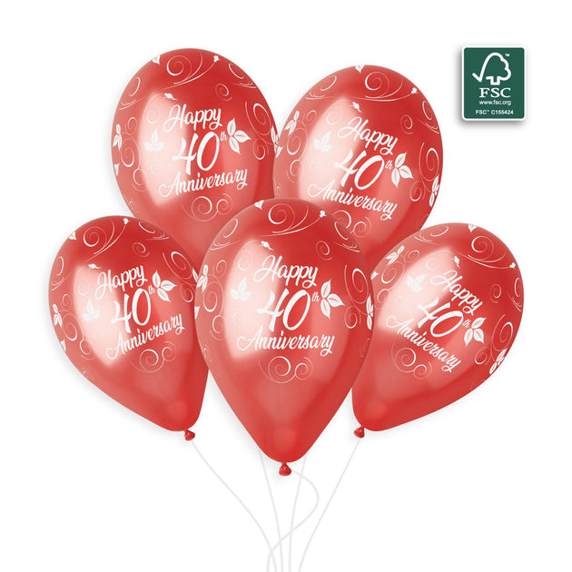 Gemar 40th Anniversary #1305 original 1200px inflated balloons