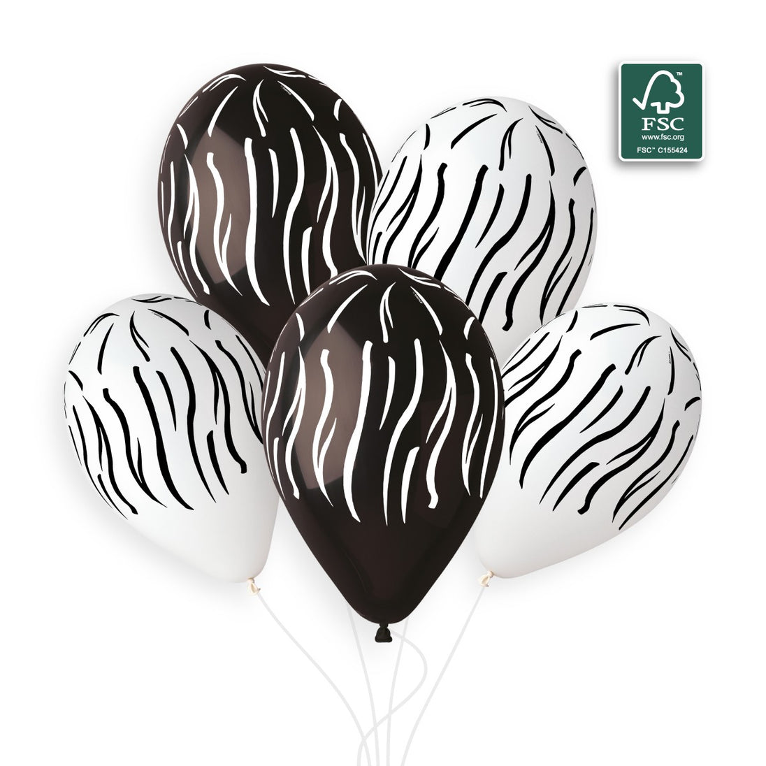 Gemar 13" Zebra Assortment #418 GS120 6pcs — Italian store beauty original 1200px