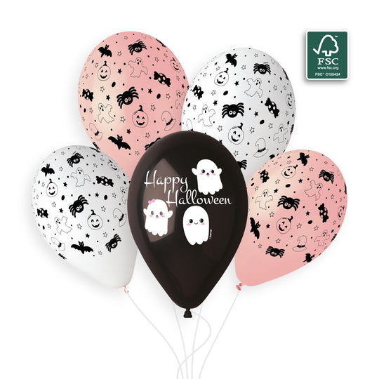 Gemar 13" Cute Ghost #1225 GS120 6pcs Round Balloon — Italian store beauty original 1200px