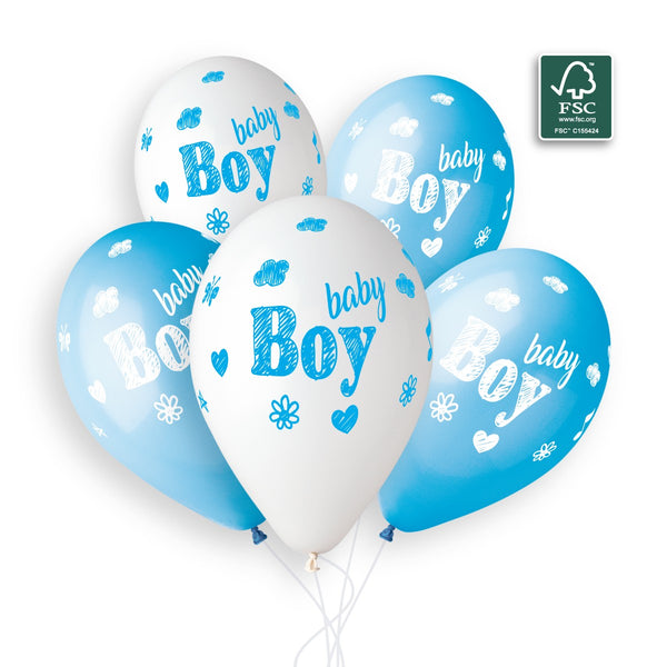 Gemar 13" Baby Boy #935 GS120 6pcs Round Balloon — Italian store beauty original 1200px