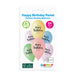 Gemar 13" Happy Birthday Pastel #888 GS120 6pcs Round Balloon — Italian store pack original 1200px