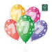 Gemar 13" Cosmic Stars Age 7 #855 GS120 6pcs Round Balloon — Italian store beauty original 1200px