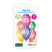 Gemar 13" Cosmic Stars Age 10 #860 GS120 6pcs Round Balloon — Italian store pack original 1200px