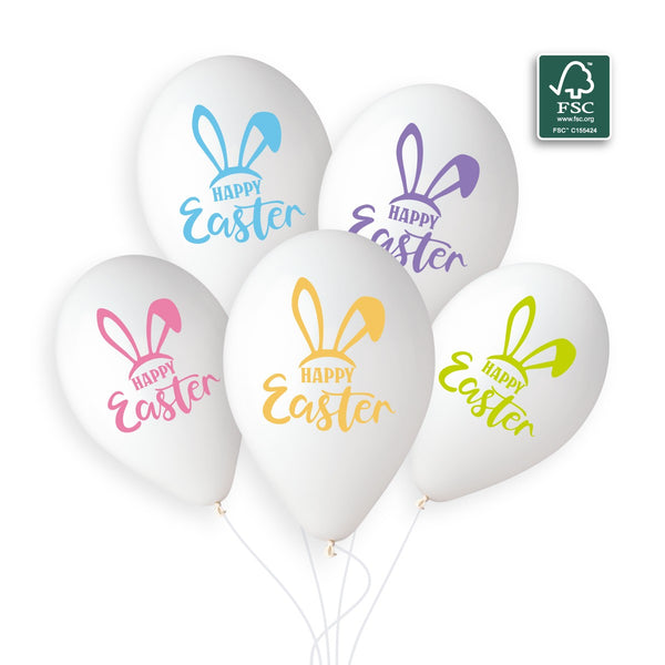 Gemar 13" Easter Bunny #1224 GS120 6pcs Round Balloon — Italian store beauty original 1200px