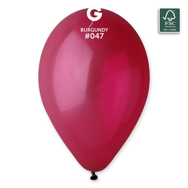 Gemar 13" Burgundy #047 G120 10pcs Round Balloon — Italian store beauty original 1200px