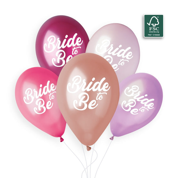 Gemar 13" Bride To Be #819 GS120 6pcs Round Balloon — Italian store beauty original 1200px