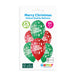 Gemar 13" Merry Christmas #112 GS120 6pcs Round Balloon — Italian store pack original 1200px