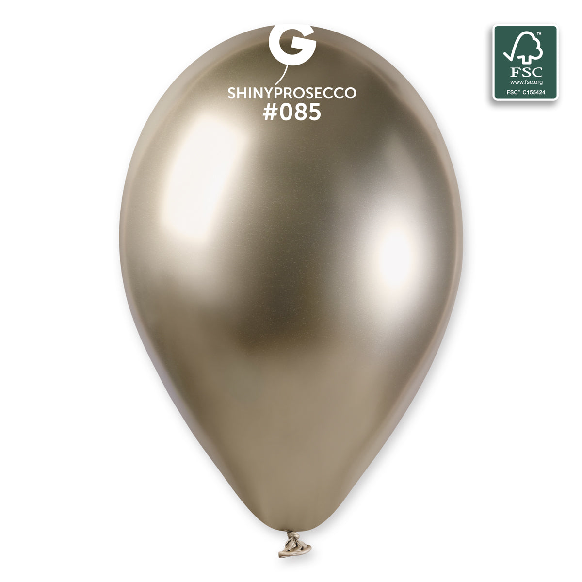 Gemar 13" Shiny Prosecco #085 GB120 6pcs Round Balloon — Italian store beauty original 1200px