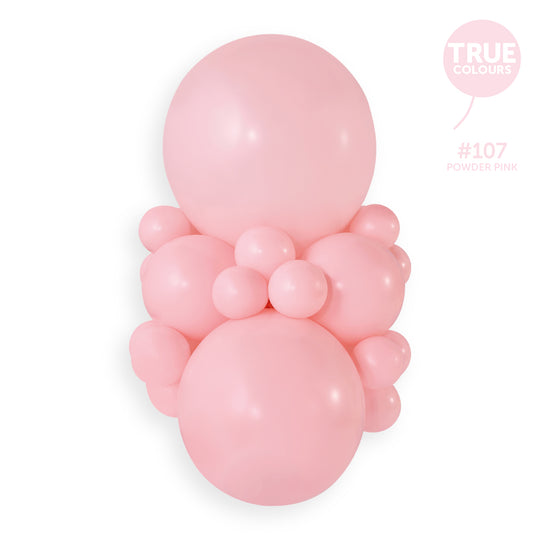Gemar true colour reference — 13" Powder Pink #107 G120 50pcs Round Balloon
