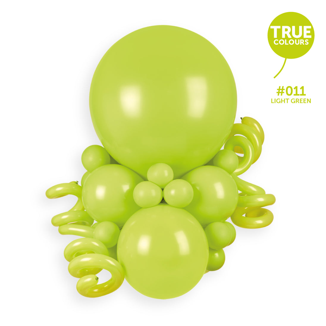 Gemar true colour reference — Gemar 2" Light Green #011 D4 100pcs Modelling Balloons