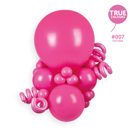 Gemar true colour reference — Gemar 6" Fuchsia #007 CR6 100pcs Modelling Balloons
