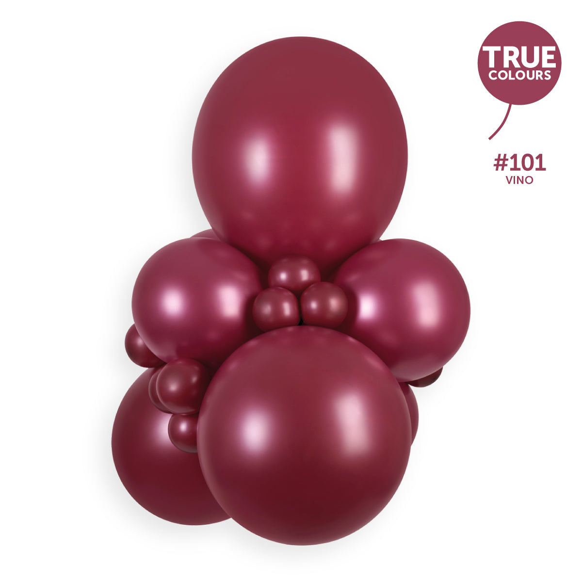 Gemar true colour reference — Gemar 5" Vino #101 A50 50pcs Round Balloon