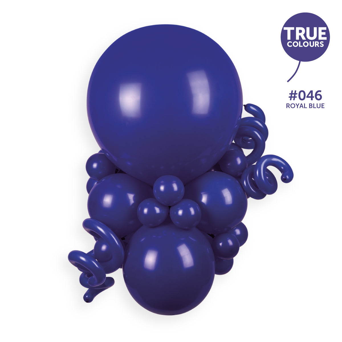Gemar true colour reference — Gemar 5" Royal Blue #046 A50 50pcs Round Balloon