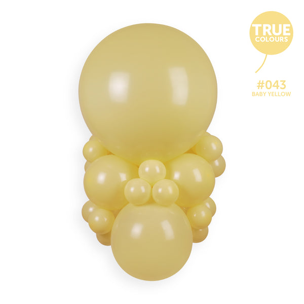 Gemar true colour reference — Gemar 13" Baby Yellow #043 G120 50pcs Round Balloon