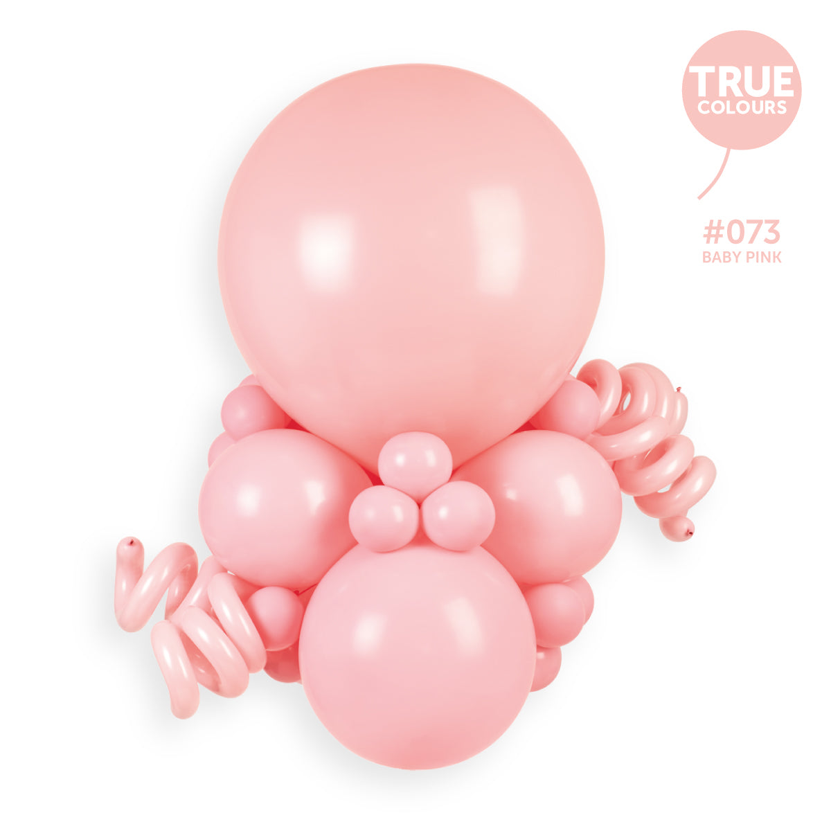 Gemar true colour reference — Gemar 13" Baby Pink #073 G120 50pcs Round Balloon