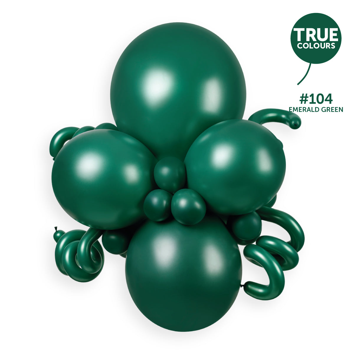 Gemar true colour reference — Gemar 19" Emerald Green #104 G19 25pcs Round Balloon