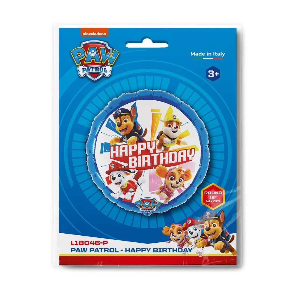 Grabo 18" Paw Patrol - Happy Birthday packaging