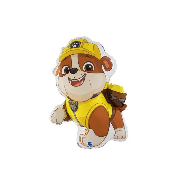 Paw Patrol - Rubble Foil Balloon Packaged