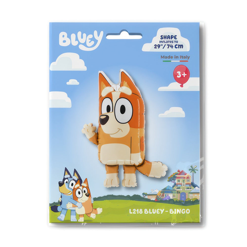 Grabo Bluey - Bingo Super-shape foil balloon packaged packaging