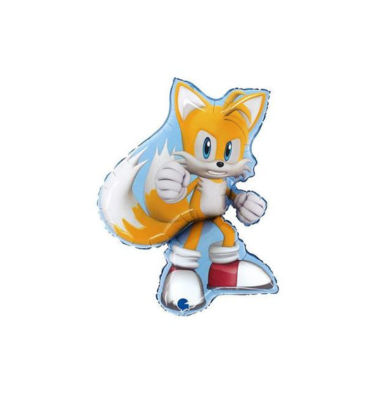 Sonic - Tails Foil Balloon Packaged