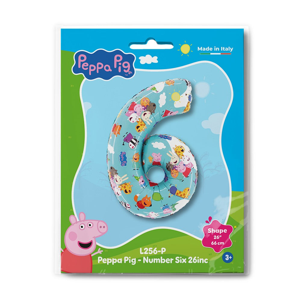 Grabo Peppa Pig - Number Six 26" packaging