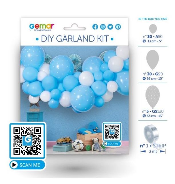 DIY Garland Kit -  Baby Blue