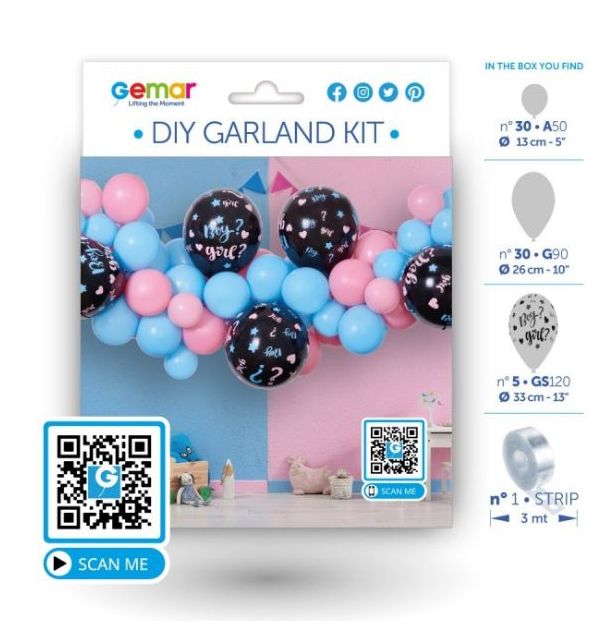 DIY Garland Kit -  Gender Reveal