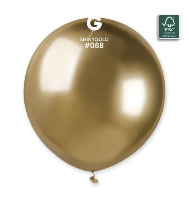 Gemar 19" Shiny Gold #088 GB150 3 3pcs Round Balloon