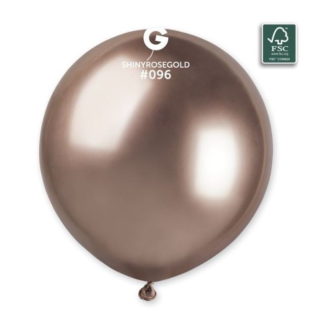 Gemar 19" Shiny Rose Gold #096 GB150 3 3pcs Round Balloon