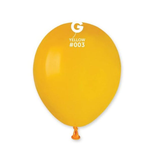 Gemar 5" Yellow #003 A50 50pcs Round Balloon