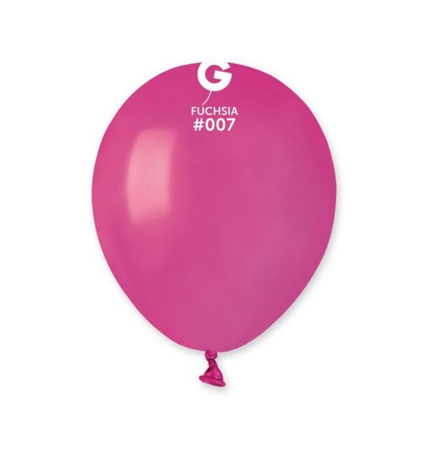 Gemar 5" Fuchsia #007 A50 50pcs Round Balloon