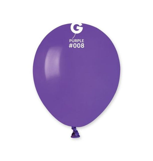 Gemar 5" Purple #008 A50 50pcs Round Balloon