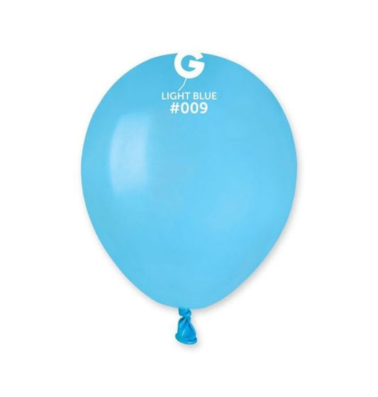 Gemar 5" Light Blue #009 A50 50pcs Round Balloon