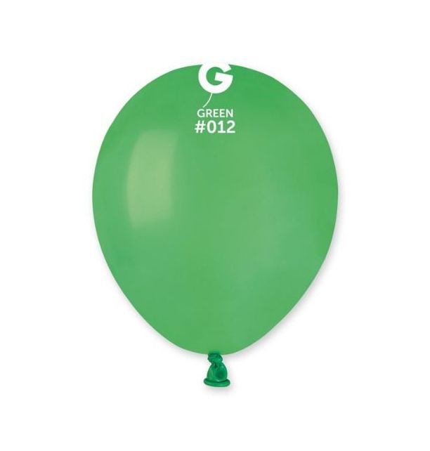 Gemar 5" Green #012 A50 50pcs Round Balloon