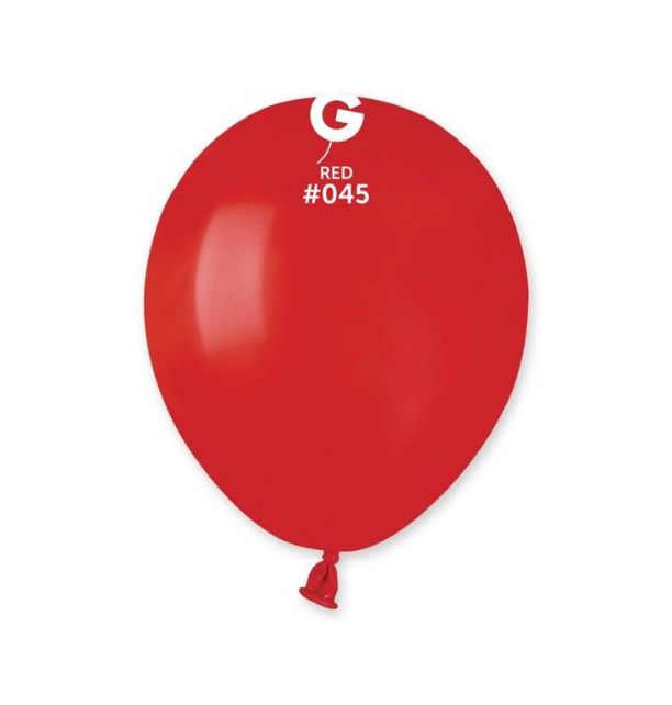 Gemar Pk50 Latex Balloons Red #045 - A50.045.50 Round Balloon