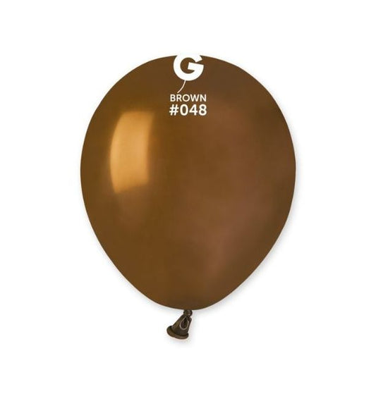 Gemar 5" Brown #048 A50 50pcs Round Balloon