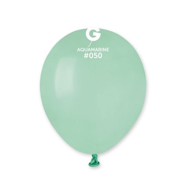 Gemar 5" Aquamarine #050 A50 50pcs Round Balloon