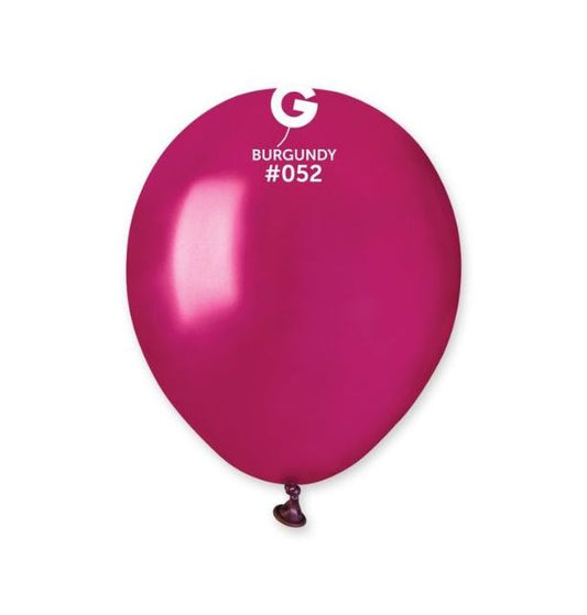 Gemar 5" Burgundy #052 AM50 50pcs Round Balloon