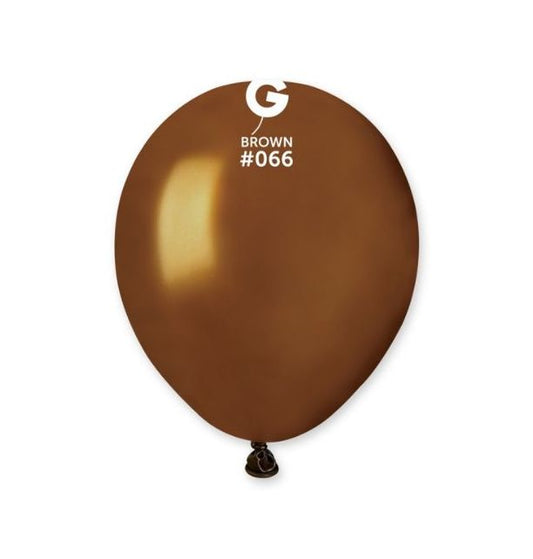 Gemar 5" Brown #066 AM50 50pcs Round Balloon