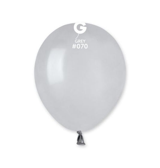 Gemar 5" Grey #070 A50 50pcs Round Balloon