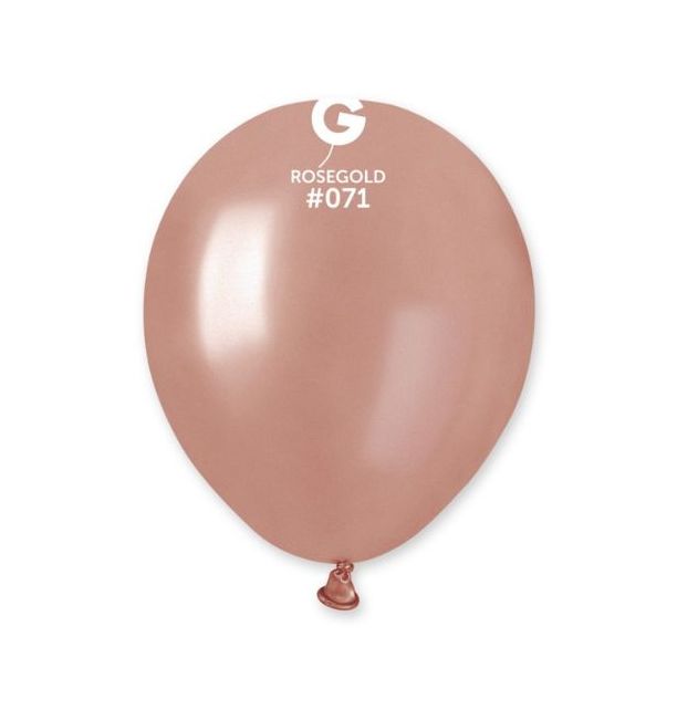 Gemar 5" Rose Gold #071 AM50 50pcs Round Balloon