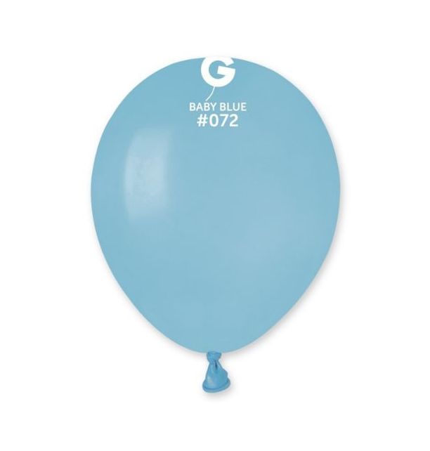 Gemar 5" Baby Blue #072 A50 50pcs Round Balloon