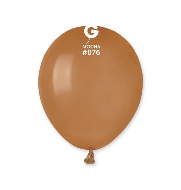 Gemar 5" Mocha #076 A50 50pcs Round Balloon