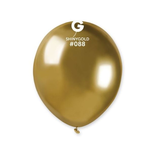 Gemar 5" Shiny Gold #088 AB50 50pcs Round Balloon