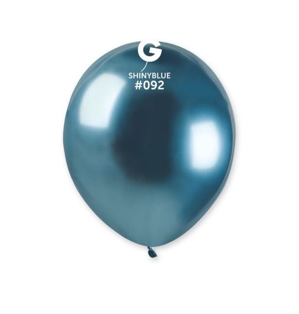 Gemar 5" Shiny Blue #092 AB50 50pcs Round Balloon