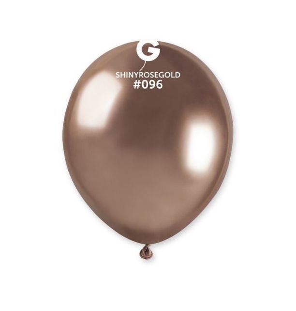 Gemar 5" Shiny Rose Gold #096 AB50 50pcs Round Balloon