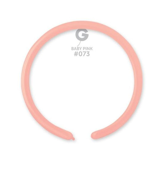 Gemar 1" Baby Pink #073 D2 100pcs Modelling Balloons