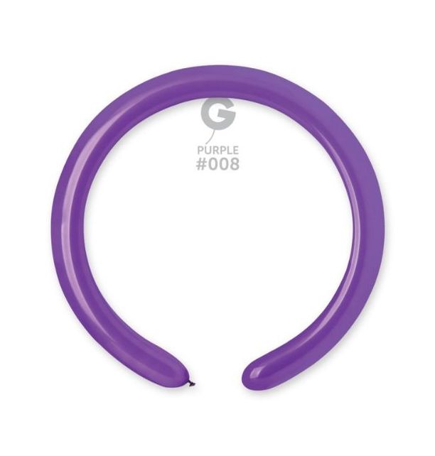 Gemar 2" Purple #008 D4 100pcs Modelling Balloons