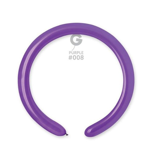 Gemar 2" Purple #008 D4 100pcs Modelling Balloons